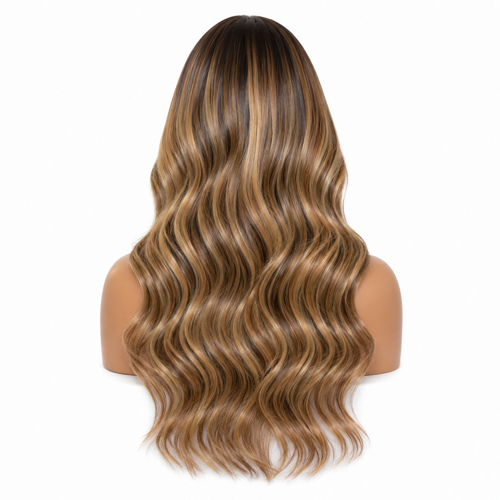 Katie | 13x4 HD Transparent Lace Front Wig — Highlights Edition