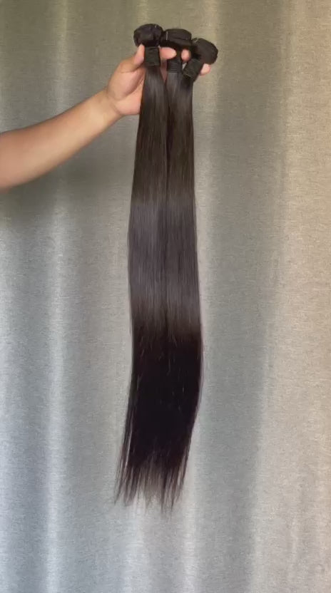 Luxe Straight Weft Hair Extensions | 100% Human Hair